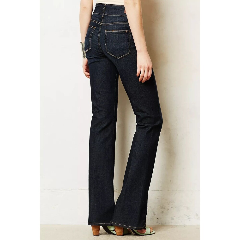 PAIGE Hidden Hills Dark Wash Boot Cut Jeans Size 27 - 0196055-541 Mid Rise USA - Picture 2 of 13